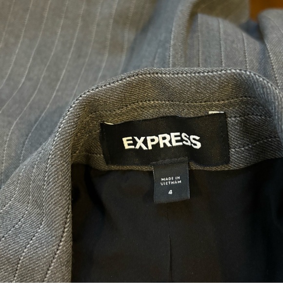 Express gray striped blazer - Picture 3 of 4